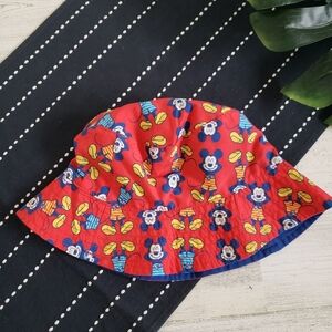 Disney| Reversible Mickey Mouse Bucket Hat One Size Kids